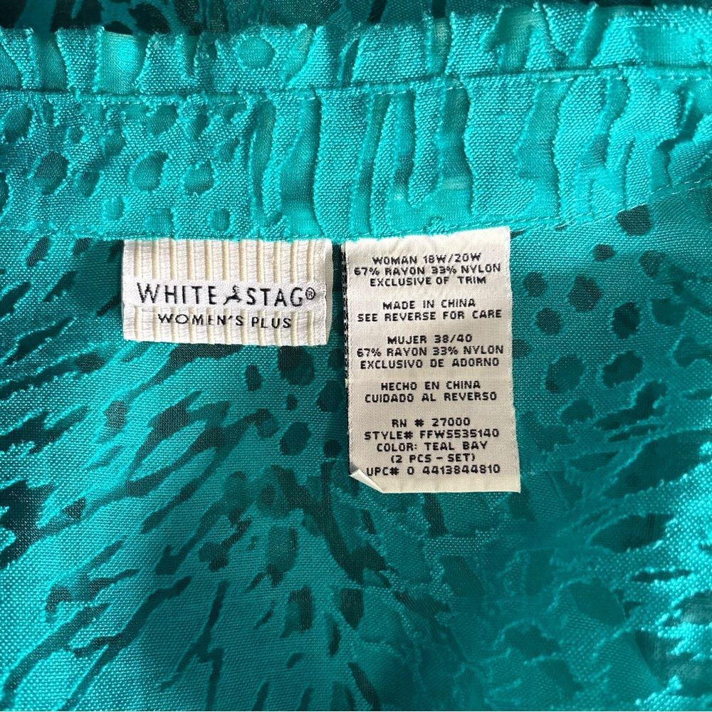 White Stag 2 piece Teal Top 18w/20w - Picture 4 of 14